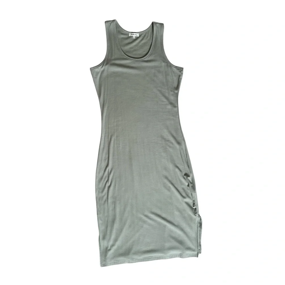 Another Love Sleeveless Midi Dress Sage Green Medium